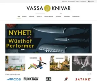 Vassaknivar.se(Knivar från hela världen) Screenshot