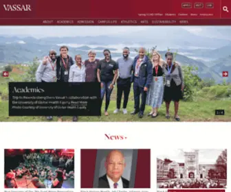 Vassar.edu(Vassar College) Screenshot