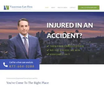 Vassermanlaw.com(Personal Injury Law Firm Based in Los Angeles) Screenshot