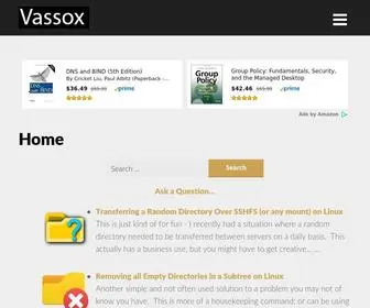 Vassox.com(Linux and Windows Technical Resources) Screenshot