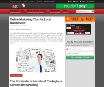 Vast9.com(Blogging Tips) Screenshot