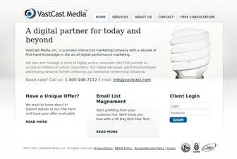 Vastcastmedia.com(VastCast Media) Screenshot