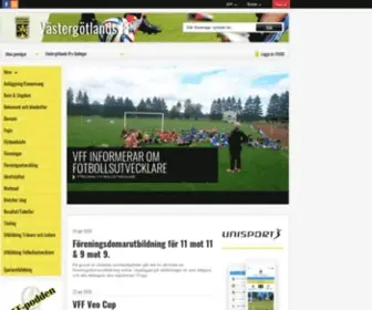 Vastgotafotboll.org(Nedstängd) Screenshot
