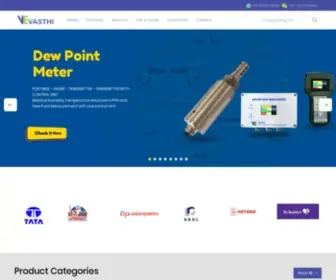 Vasthi.com(Vasthi Instruments) Screenshot
