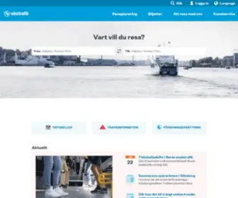 Vasttrafik.se(Västtrafik) Screenshot