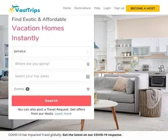 Vasttrips.com(Find great vacation rental properties) Screenshot