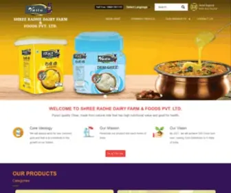 Vastupureghee.in(Shree Radhe Dairy Farm & Foods Pvt. Ltd) Screenshot