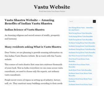 Vastuwebsite.com(Vastu Website) Screenshot