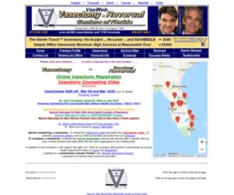 Vasweb.com(Low-Cost Vasectomies and Reversals) Screenshot