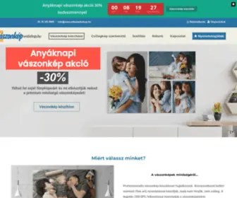 Vaszonkepwebshop.hu(Vászonkép készítés fotóról) Screenshot