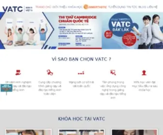 Vatc.edu.vn(Trung Tâm ĐàoTạo Anh Ngữ Việt Mỹ VATC) Screenshot