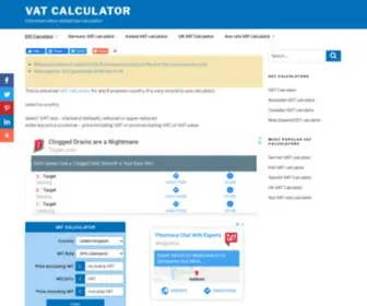 Vatcalculator.eu(VAT Calculator) Screenshot