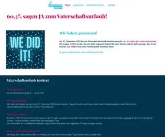 Vaterschaftsurlaub.ch(Vaterschaftsurlaub jetzt) Screenshot