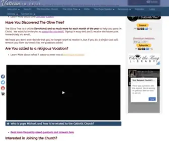 Vaticaninexile.com(Vatican in Exile) Screenshot