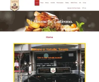 Vaticano.ca(Restaurant) Screenshot