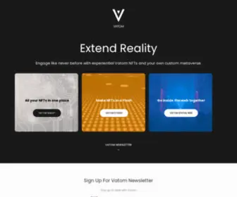 Vatom.com(The platform your metaverse is built on) Screenshot