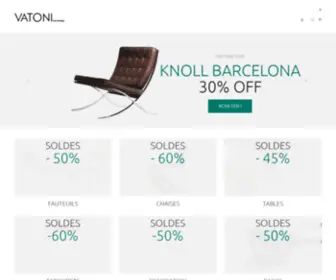 Vatoni.com(Mobilier retro vintage marrakech) Screenshot