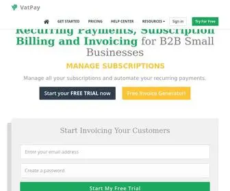 Vatpay.com(Subscription Management) Screenshot
