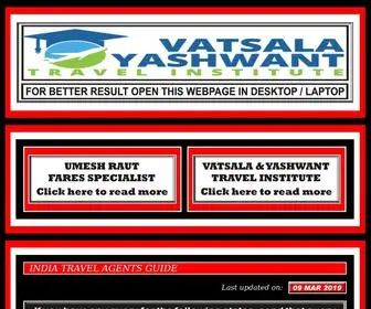 Vatsala-Travel-Agency.org(INDIA TRAVEL AGENTS GUIDE) Screenshot