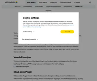 Vattenfall.no(Vattenfall) Screenshot