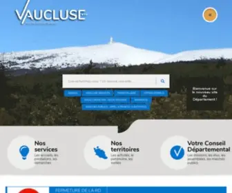 Vaucluse.fr(Accueil) Screenshot