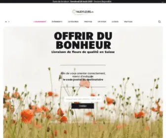 Vaud-Fleurs.ch(Livraison de fleurs le jour et l'heure de votre choix) Screenshot