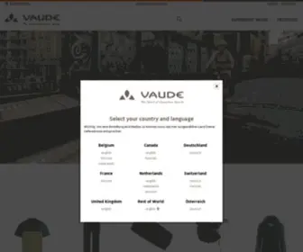 Vaude.com Screenshot