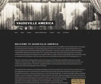 Vaudevilleamerica.org(Vaudeville America) Screenshot