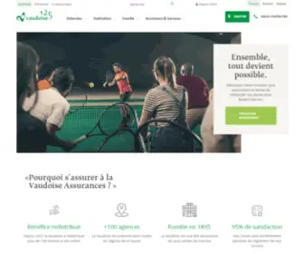 Vaudoise.ch(Assurances particuliers et entreprises) Screenshot