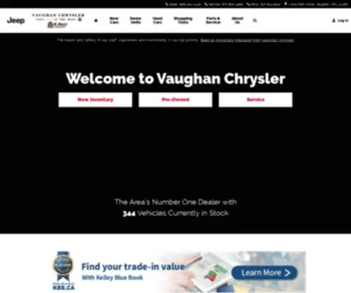 Vaughanchrysler.com(Vaughan Chrysler Dodge Jeep) Screenshot