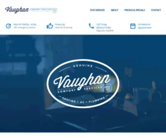 Vaughanhvac.com(Vaughan Comfort Services) Screenshot