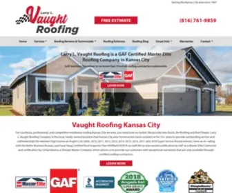 Vaughtroofing.com(Larry Vaught Roofing Company) Screenshot