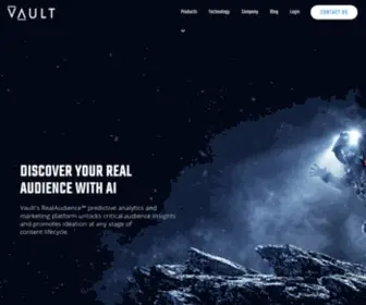 Vault-AI.com(Pre-Release Artificial Intelligence Content Analytics for Any Content Company) Screenshot