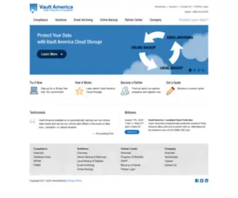 Vaultamerica.com(Vault America) Screenshot