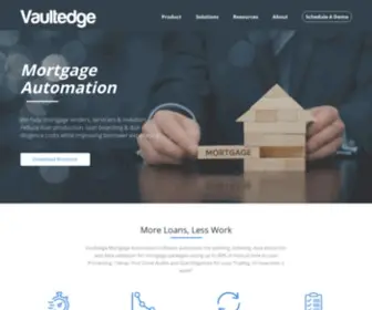 Vaultedge.com(Vaultedge Mortgage Automation) Screenshot