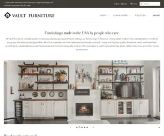 Vaultfurniture.com(Hand Crafted Furniture & Home Goods) Screenshot