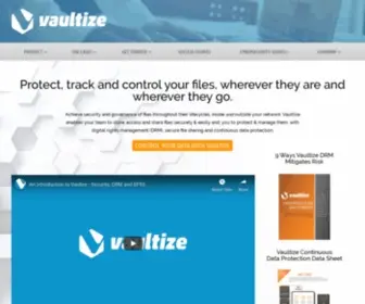 Vaultize.com(Enterprise DRM and File Security) Screenshot