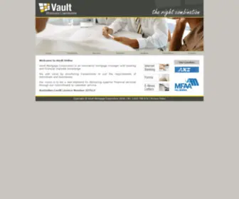 Vaultmortgage.com.au(Vault Mortgage Corporation) Screenshot
