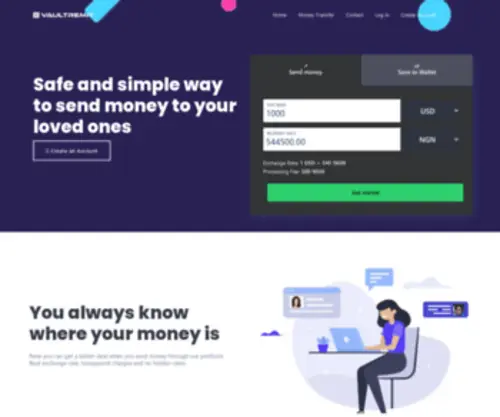 Vaultremit.com(Sending money abroad can be expensive; Vaultremit) Screenshot