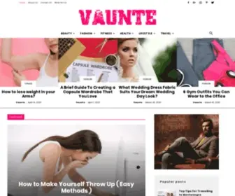 Vaunte.com(A Fashion Hub For The World) Screenshot