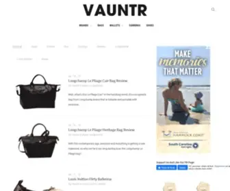 Vauntr.com(High Fashion Magazine for Women) Screenshot