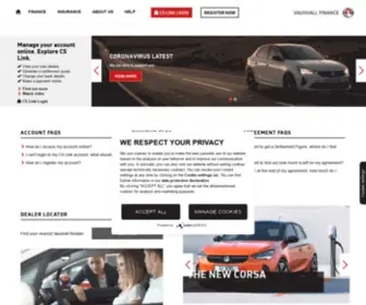 Vauxhallfinance.com(Vauxhall Finance UK) Screenshot