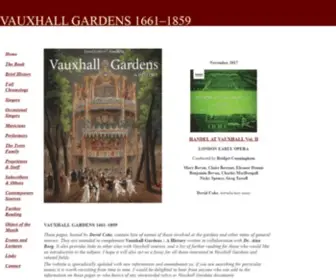 Vauxhallgardens.com(Vauxhall Gardens) Screenshot