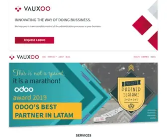 Vauxoo.com(Odoo Best Partner LATAM) Screenshot