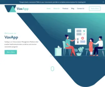 Vaxapp.com.au(Home) Screenshot