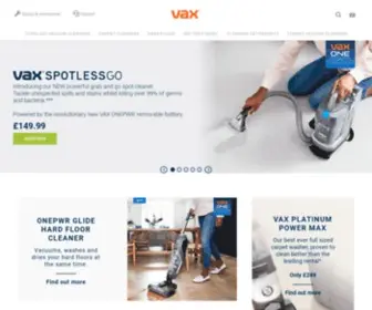 Vax.co.uk(VAX Vacuum) Screenshot