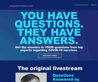 Vaxquestions.live(Q&A) Screenshot