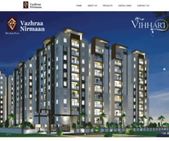 Vazhraanirmaan.com(Vazhraa Nirmaan Constructions) Screenshot