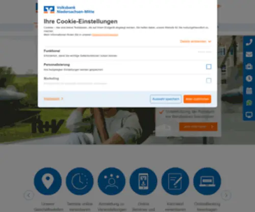 VB-Grafschaft-Hoya.de(Volksbank Aller) Screenshot