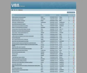 Vba-Forum.de(Das Forum zu Microsoft VBA) Screenshot